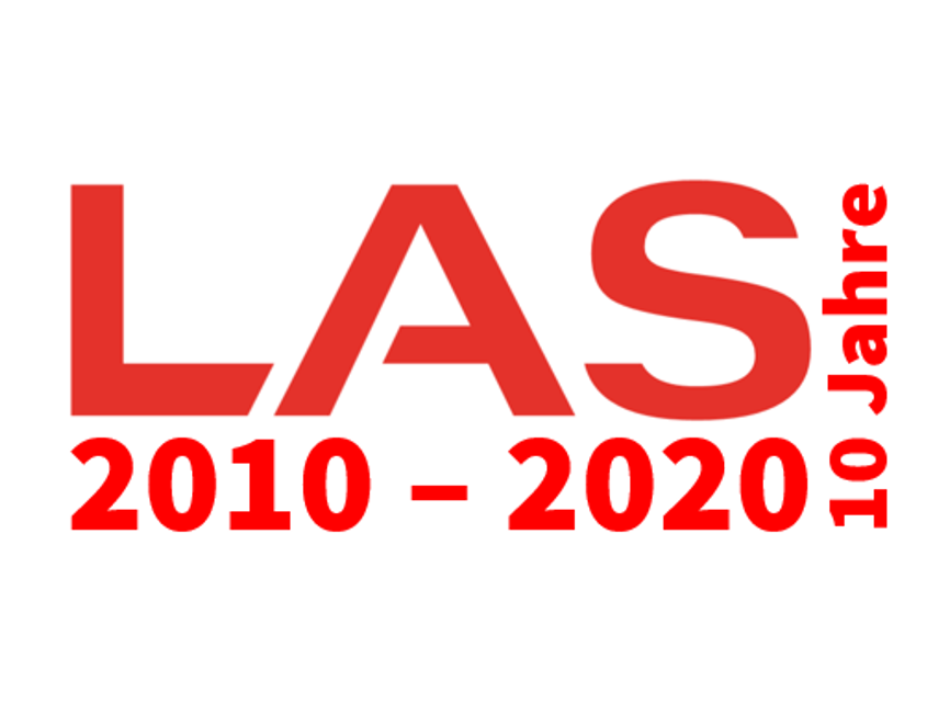 LAS logo for the company's 10th anniversary in 2020